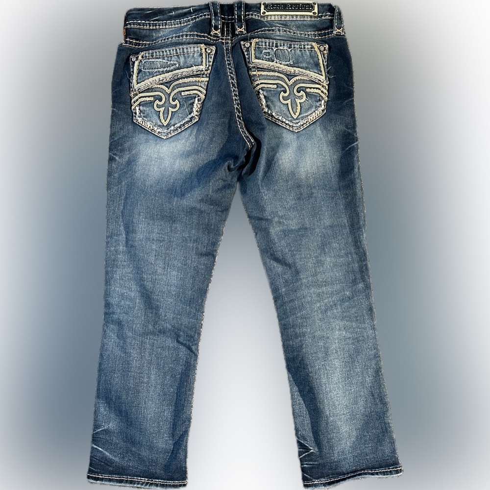 Rock Revival Blue Ankle & Cropped Jeans - Picture 2 of 8